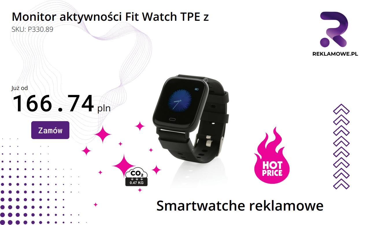 Monitor aktywności Fit Watch TPE z paskiem TPE