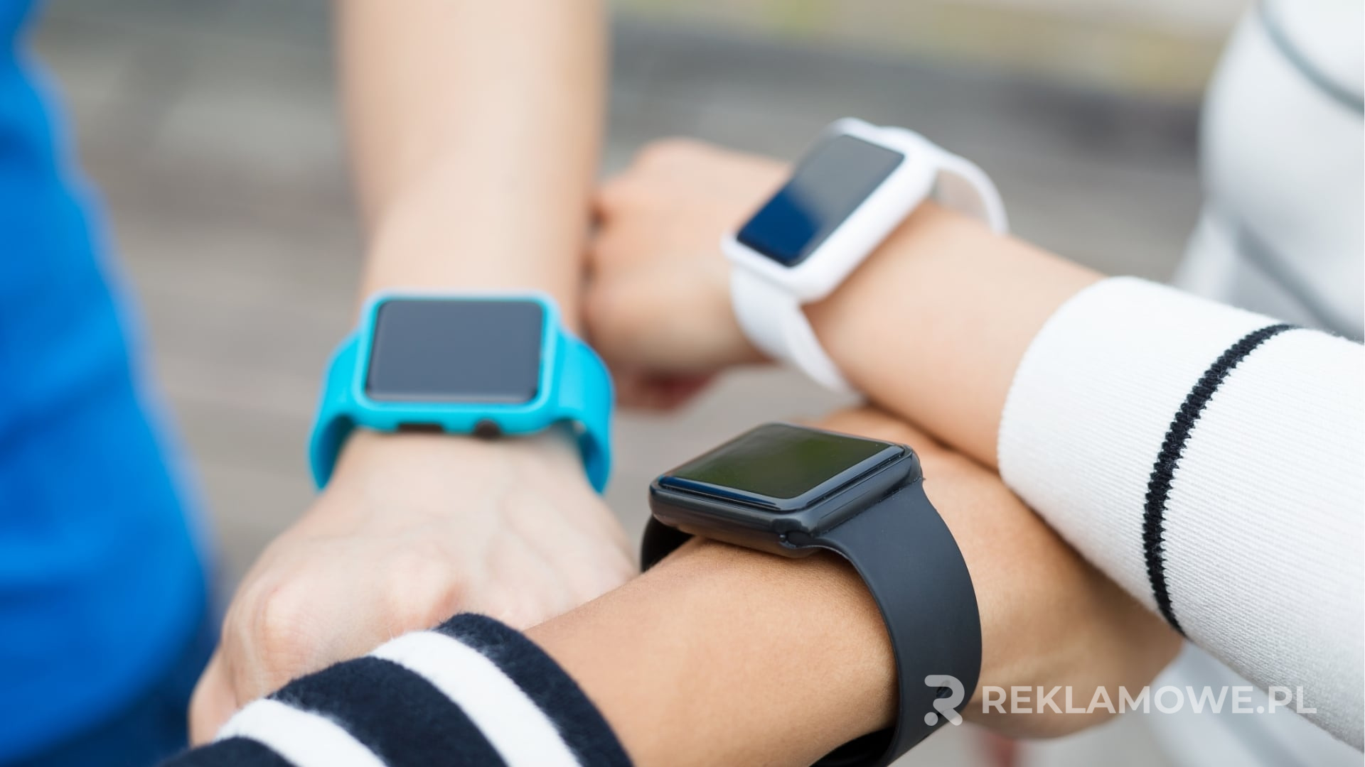 Smartwatch używany w promocji biznesowej