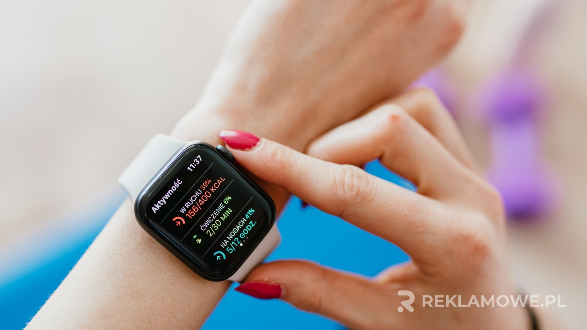 Smartwatch używany w kampanii marketingowej